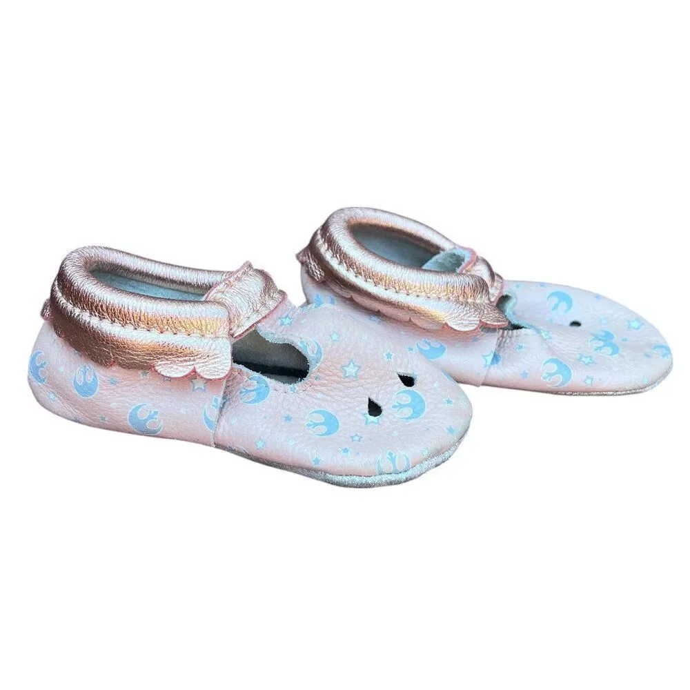 Freshly Picked Star Wars Pink Rose Gold Light Side Mary Jane Size 7